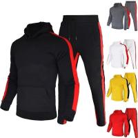 Traje informal para hombre, traje para correr para deportes al aire libre, sudadera con capucha y pantalones de chándal, moda 2025 - details 0