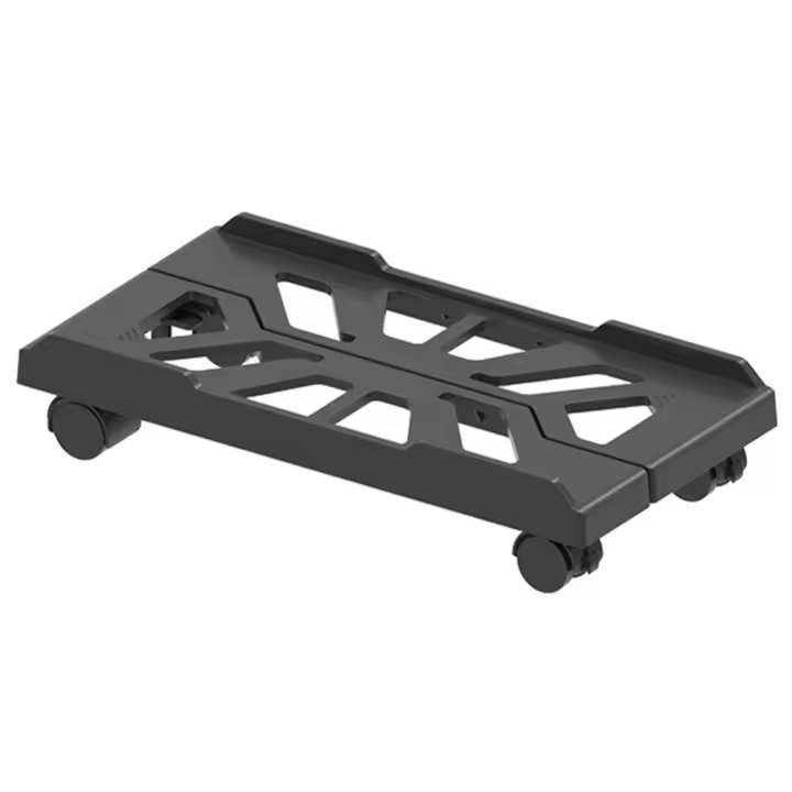 Soporte de torre ajustable para ordenador móvil, ventilación con 4 ruedas debajo del escritorio, soporte para CPU, bloqueo de disipación de calor - 1