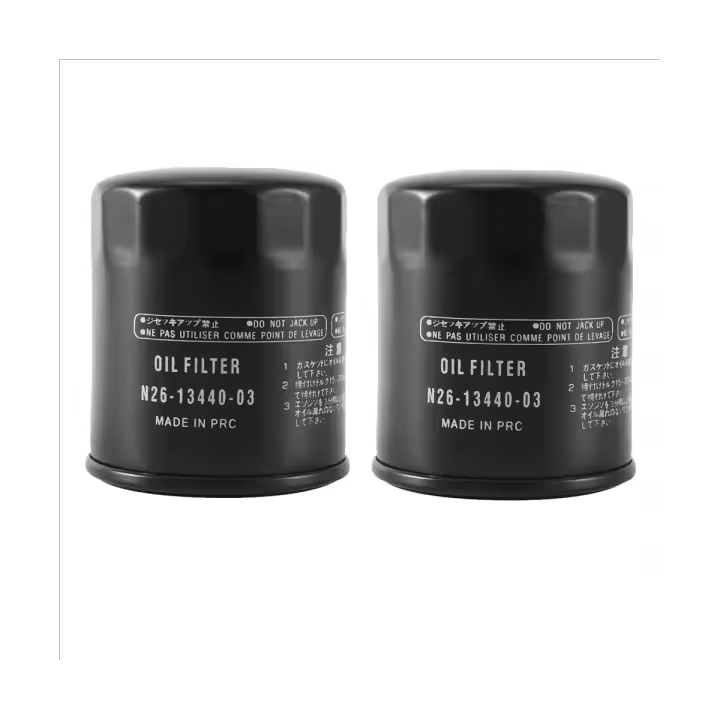 2 uds para Yamaha VF200 VF225 VF250 nuevo conjunto de elementos de filtro de aceite fueraborda, N26-13440-03-00 / N26-13440-02-00 - 1