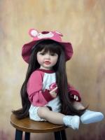 BZDOLL-Muñeca Reborn realista de silicona suave de cuerpo completo para niña, juguete de casa de juegos, regalo de cumpleaños, 55CM, 22 pulgadas - details 11