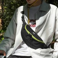 Bolso de pecho deportivo de gran capacidad para hombre, bandolera de nailon con contraste de Color, bolso de dumplings, impermeable, de estilo coreano, para exteriores - details 15