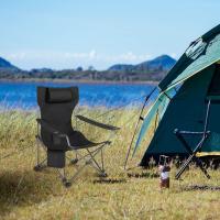 Juego de 2 Sillas de Camping Sillas Plegables, Silla de Acampada Portátil, Ligera para Picnic, Playa, Jardín, Pesca, con Portavasos, Gris - details 10
