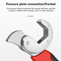 Llave extractora de tornillos de acero con alto contenido de carbono, llave automática rápida antideslizante multifuncional, llave de tubo ajustable duradera - details 2