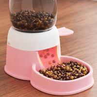 Fuente de agua de gran capacidad, cuenco con separación en seco y húmedo, fuente de agua, alimentador automático para mascotas, dispensador de comida para perros desmontable - details 13