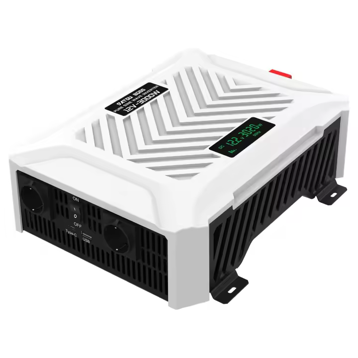 Inversor de Onda Senoidal Puro 12V a 230V 3000W 6000W Convertidor de Voltaje Solar Caravana - 1
