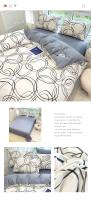 Juego de Ropa de Cama de Algodón Puro de Alta Calidad para el Hogar con Funda de Edredón de Manga Reina 100% Algodón Amigable con la Piel con Sábanas y Fundas de Confort - details 44
