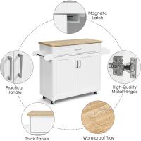 Cocina, Armario de Cocina con Toallero y Estante para Especias, Cajón Grande y Estante Ajustable, - details 2