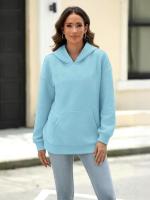 Sudaderas con capucha sueltas para mujer, ropa Haruku de moda coreana, top femenino, - details 8