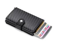 Billetera de fibra de carbono para hombre, Tarjetero con grabado de nombre gratis, Mini billetera delgada, monedero pequeño, 2024 - details 30