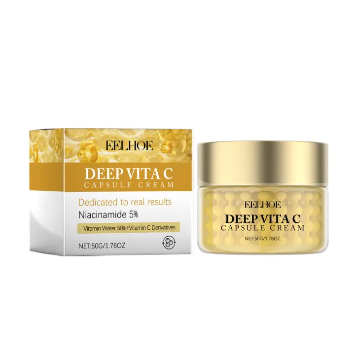 Crema Facial de vitamina C pura, crema hidratante para el cuidado de la piel, reafirmante de la piel, rejuvenece la cara, crema Facial de nicotinamida - 1