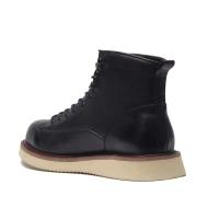 Botas de tobillo de diseñador para hombre, color marrón, alta calidad, moda, cuero genuino, plantilla de goma, estilo invierno - details 8