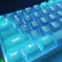 Juego de teclas de teclado nical DIY, 104 Uds., OEM, retroiluminado, un solo Color, ABS, tapa rosa para teclas Cherry MX 61/87/104 - details 5