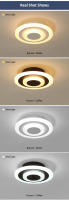 TOMAXIN 24CM Coffee White Square Acrylic LED Light For Room Ceiling Lights Bedroom Aisle Lights Ceiling Lamp Indoor Lighting - details 10