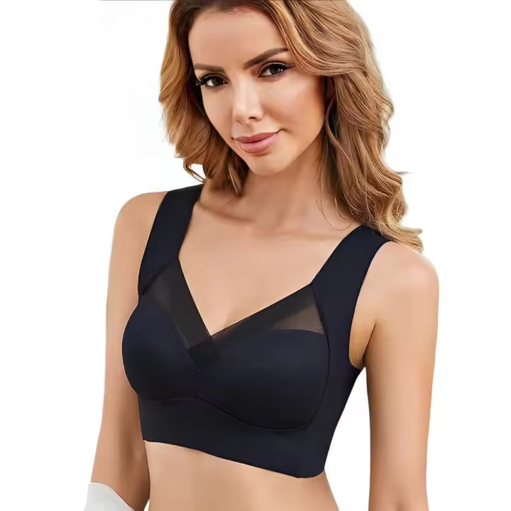 Sujetador para mujer, sujetador corrector de postura, sujetador de copa de moda, sujetador inalámbrico push-up - 1