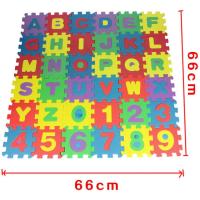 Estera de espuma para niños, juego de 36 letras y números, baldosas de EVA de colores - details 0