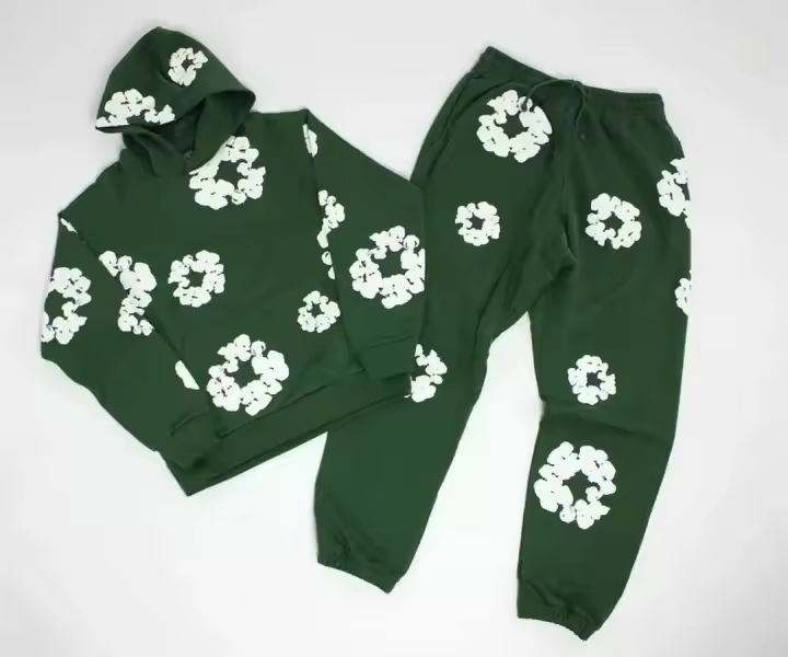(Mejor) Y2K Sudadera de Dos Piezas para Hombre y Mujer, Sudadera de Manga Larga y Pantalones de Sudadera, Estampado Hip Hop, Conjunto de Sudadera con Capucha, Sudadera para Hombre - 1