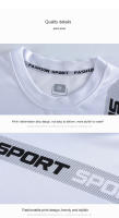Conjunto de Camiseta Deportiva de Verano de Secado Rápido Cuello Redondo Material de Poliéster - details 9
