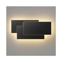 Apliques de Pared Moderno Lampada da parete Interior 24W Lámpara de Pared Decoración del Hogar Dormitorio Pasillo Entrada Blanco cálido 3000K (Gris oscuro) - details 7