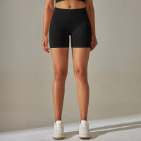 Hamidou-pantalones cortos de Yoga sin costuras para mujer, Shorts de entrenamiento con realce de glúteos, ropa deportiva para gimnasio - details 6