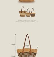 Nuevo Bolso tejido para vacaciones en la playa, bolso de mano de gran capacidad, bolso de hombro para mujer, bolso de mano versátil - details 1
