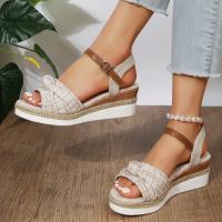 Sandalias de tacón de cuña de verano para mujer - details 7