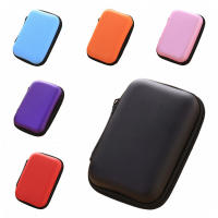 Bolsa de almacenamiento de varios colores, Mini estuche rígido de Material EVA, estuche portátil con cremallera de alta calidad, accesorios, caja de transporte de viaje - details 3