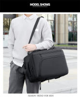 La mochila se puede aspirar y comprimir, mochila de expansión simple y de gran capacidad, de alta gama para hombres, bolsa de viaje. - details 20