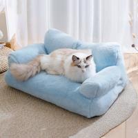Estera de cama para perro, cama suave de felpa para gato, sofá cómodo y cálido para invierno, nido para gato, lavable, desmontable, casa para dormir para gatito y cachorro, primavera - details 3
