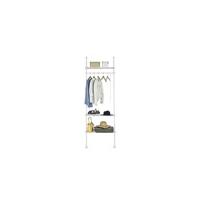 Perchero de Ropa Telescópico con 5 barras y 2 cestas Altura Ajustable 200-270 cm KLS04-BR ES - details 19
