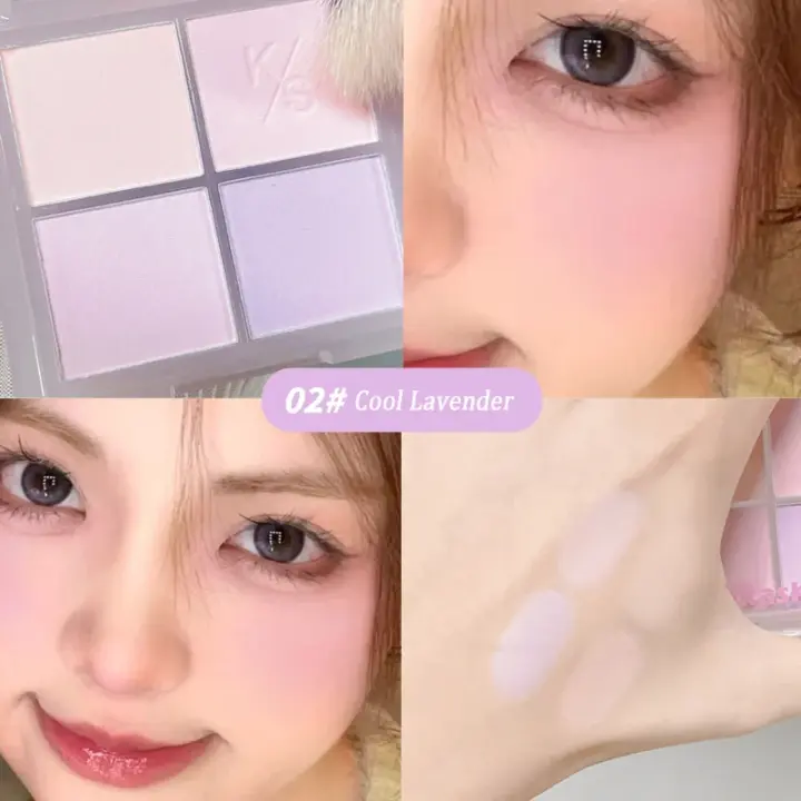 Paleta de Blusher de Melocotón Tono Nude Apricot para Mancitas Iluminador de Piel - 1