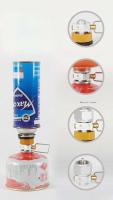 Adaptador de repostaje de inflado mutuo del tanque de combustible de la estufa que acampa al aire libre MAPP/isobutano/butano - details 6