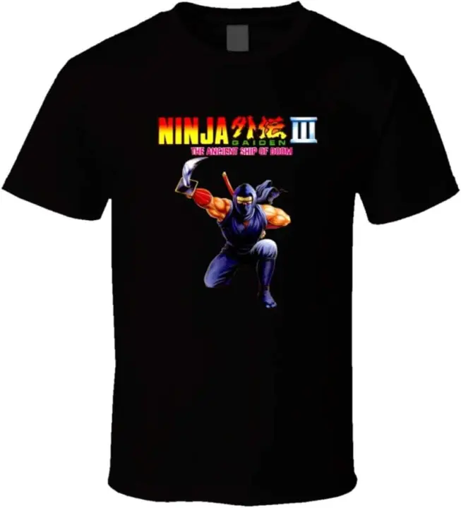 Camiseta de videojuego Retro Ninja Gaiden 3 NES Box Art - 1
