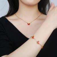 Pulsera de Insectos y Mariposas de Acero Inoxidable Chapada en Oro de Alta Calidad - details 5