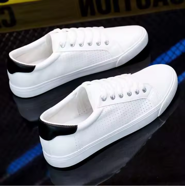 Zapatos para caminar para hombre, nuevos zapatos deportivos de cuero genuino. - 1