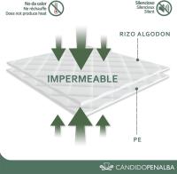 Protector de colchón impermeable, 100% Poliéster, microfibra, protector de colchón de esponja suave con esquinas - details 5