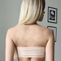 Sujetador de malla transpirable, pantalones cortos sin tirantes, ropa interior sexy sin tirantes para mujer, camiseta sin costuras - details 2