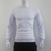 Suéter de punto para hombre, camiseta informal de manga larga con cuello redondo y ajuste holgado - details 9