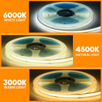GAHADA Tira de LED COB de Alta Densidad 12V 24V 384Led/m Blanco/Blanco Cálido/Natural Blanco - details 4