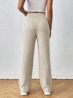 Pantalones de Moda para Mujer de Cintura Elástica Pantalones de Nylon Vintage de Cintura Recta y Cinturón Elástico Tendencia 2025 - details 10