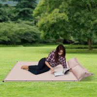 Colchón de aire autoinflable doble para acampada, 2 almohadas, bolsa de almacenamiento, 2 personas - details 0