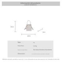 Textura de la moda de las mujeres portátil pequeña bolsa cuadrada versátil letra personalizada bolsa de mensajero nueva bolsa de mano vertical mujeres - details 0
