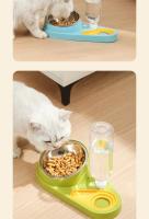 Cuenco piezas para gatos, comedero para mascotas, tazón de comida para perros y gatos, dispensador de agua, tazón doble, plato a - details 14