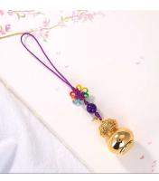 Bolsa de Calabaza de Cobre Puro Kedi con Zirconia Invertida Caja Fulu Gawu, Colgante de Coche, Decoración Ligera - details 12
