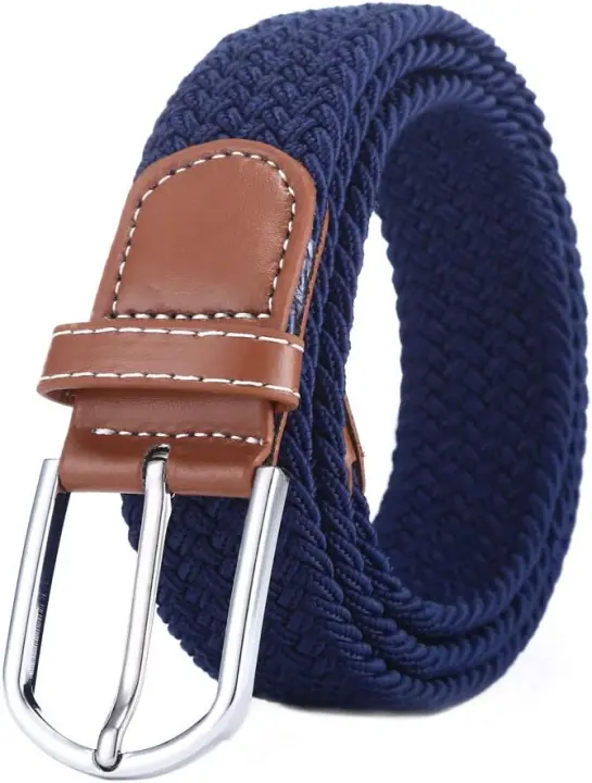 Cinturón elástico tejido para Hombres y Mujeres, tela de estiramiento, multicolor - 1