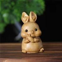 Doce zodiaco tallado en madera, doce zodiaco, lindo tallado en madera, adornos en miniatura, artesanía, Animal PEQUEÑO - details 9