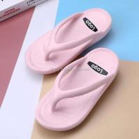 Chanclas de mujer Logo EVA cómodas y ligeras zapatillas de playa de 4 cm de grosor - details 4