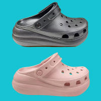 Agujeros zapatos de las mujeres zapatos de playas de suela gruesa aumento antideslizante zapatillas de suela suave desgaste exterior sandalias nube agujero - details 2