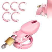 Leten Castidad masculina con llave Virginalidad para hombres Anillo transpirable Jaula CB para hombres SM Dispositivo de bloqueo de uretra Juguete - details 1