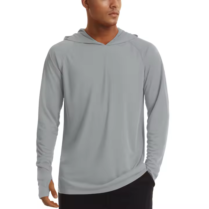 Camiseta de Manga Larga para Hombre Protección Solar UPF 50+ Secado Rápido Transpirable Ligera - 1