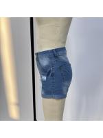 Pantalones cortos de mezclilla de verano para mujer, pantalones cortos ajustados con agujeros rasgados - details 9
